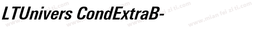 LTUnivers CondExtraB字体转换